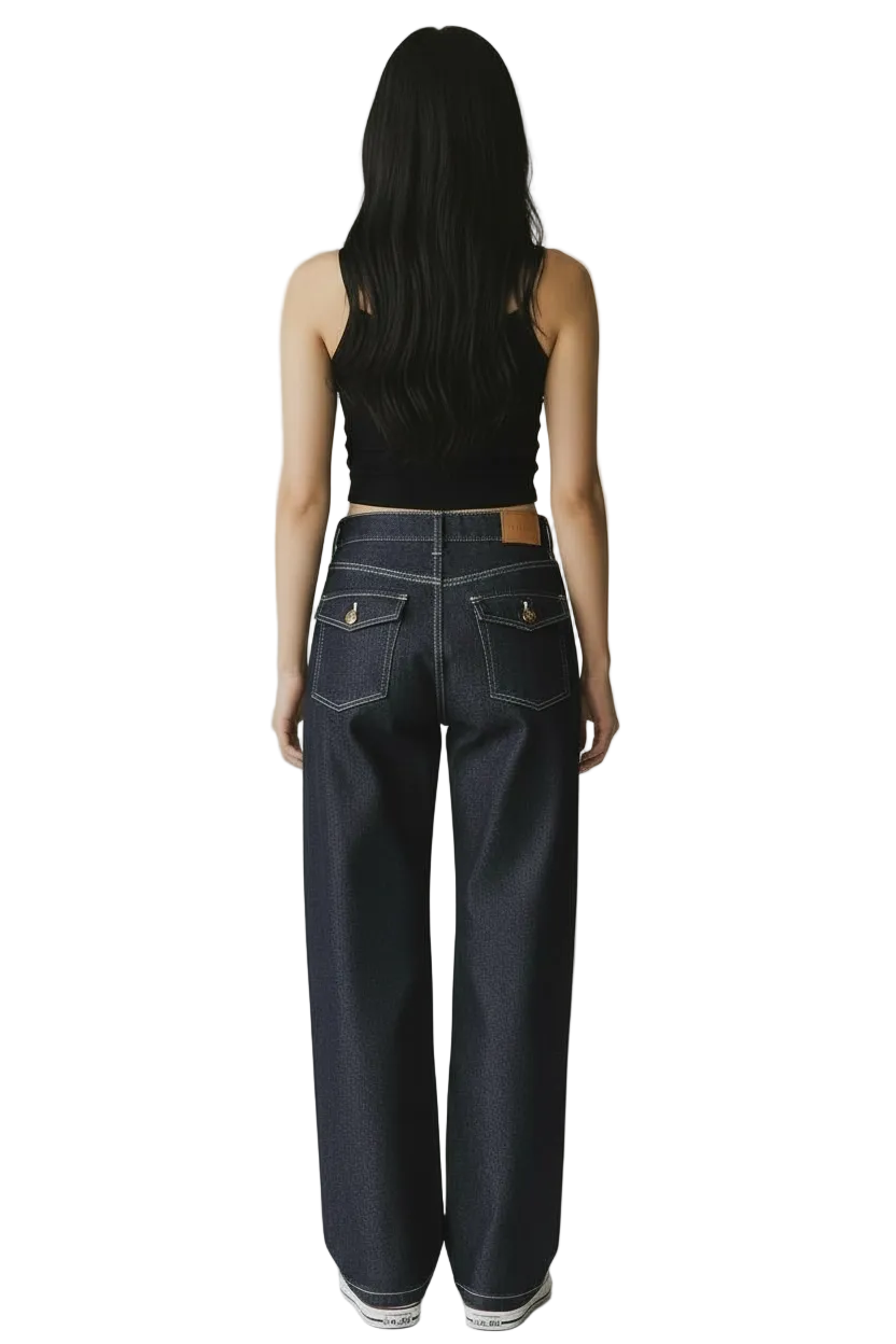 Midnight Wide Leg Jean